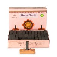Packung mit 104 natürlichen Räucherblöcken und Brenner - Happy Planets - Ritual Bricks