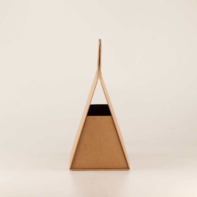 Faltbare Geschenkbox - Handbox (20x10x20 cm) - Braun Craft