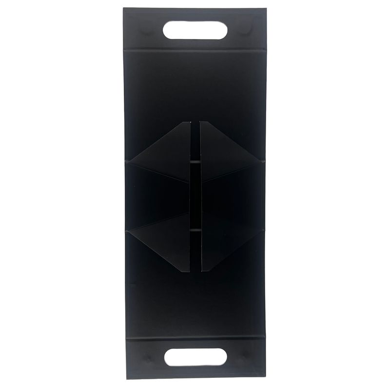 Flach verpackte Geschenkbox - Handbox (20x10x20 cm) - Schwarz