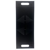 Flach verpackte Geschenkbox - Handbox (20x10x20 cm) - Schwarz