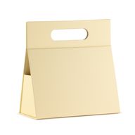 Flach verpackte Geschenkbox - Handbox  (20x10x20cm) - Elfenbein
