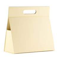 Flach verpackte Geschenkbox - Große Handbox (28x12.5x26cm) - Elfenbein