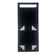 Flach verpackte Geschenkbox - Medium-Geschenkkorb (24x18,2x8 cm) - Schwarz