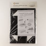 Flach verpackte Geschenkbox - Medium-Geschenkkorb (24x18,2x8 cm) - Schwarz