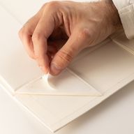 Flach verpackte Geschenkbox - Medium Geschenkkorb (24x18.2x8cm) - Weiß