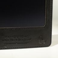 A5 Intention-Notizbuch - LCD-Wischbildschirm - Schwarzleder-Optik - 80 Blätter