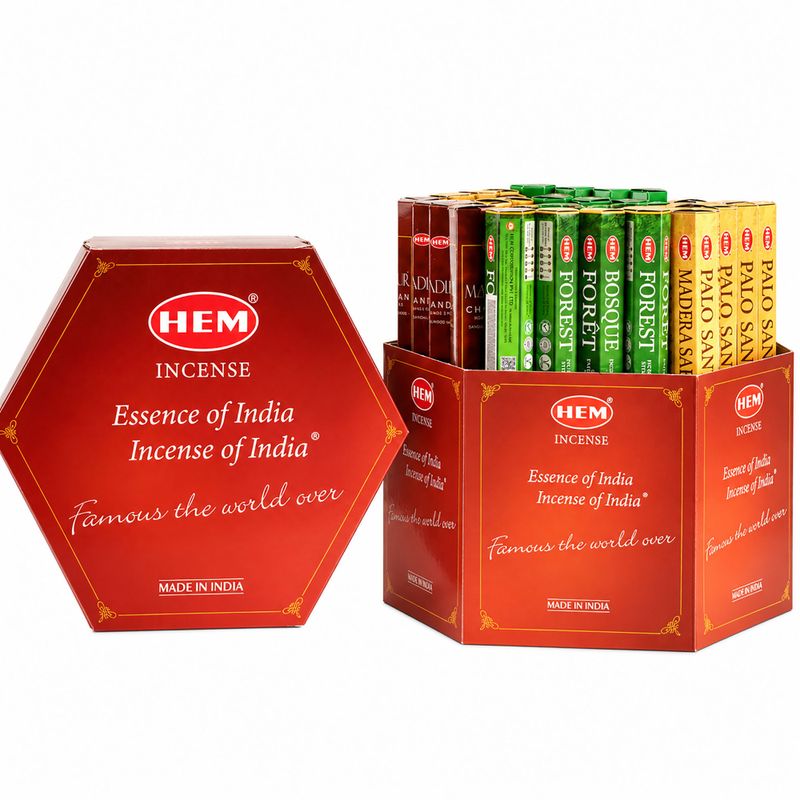 HEM Sechseckige Räucherstäbchen - Starter-Set - Holzige Kollektion