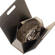 Flach verpackte Geschenkbox - Handbox (20x10x20 cm) - Schwarz