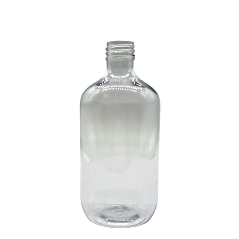 Transparente Boston-Flasche aus Kunststoff – 500 ml
