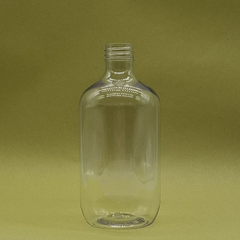 Transparente Boston-Flasche aus Kunststoff – 500 ml