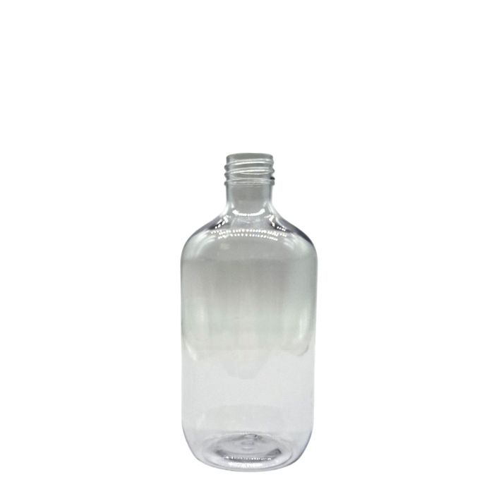 Transparente Boston-Flasche aus Kunststoff - 250 ml
