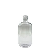 Transparente Boston-Flasche aus Kunststoff - 250 ml