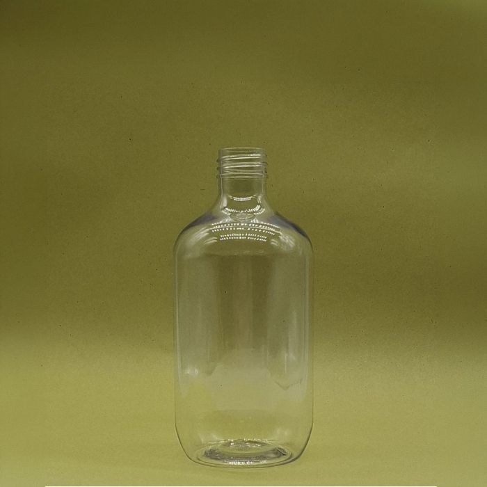 Transparente Boston-Flasche aus Kunststoff - 250 ml