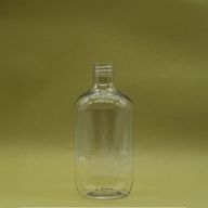 Transparente Boston-Flasche aus Kunststoff - 250 ml