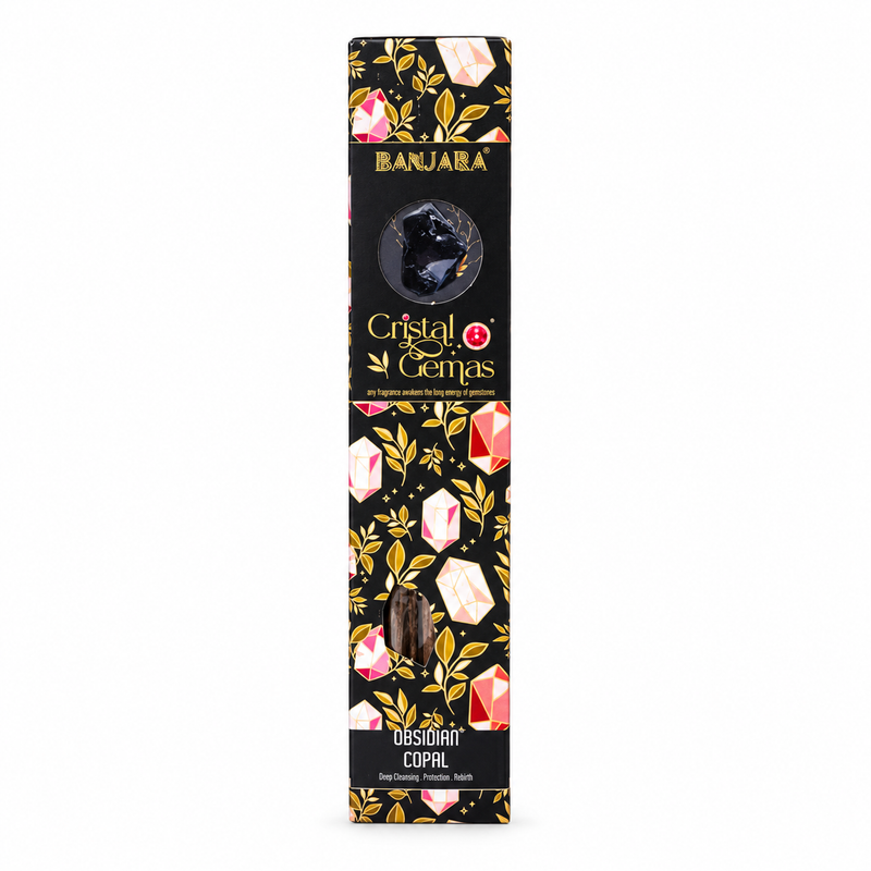 Banjara Kristall-Edelsteine – Obsidian Copal