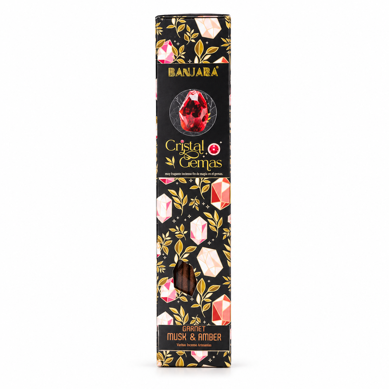 Banjara Cristal Gemas – Garnet Musk & Amber
