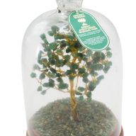Edelstein-Kuppelgarten – Grüner Aventurin & LED-Lichter – 200 Splittersteine