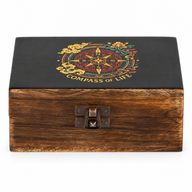 Mittlere emaillierte Box – Kompass des Lebens