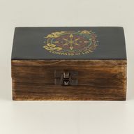 Mittlere emaillierte Box – Kompass des Lebens