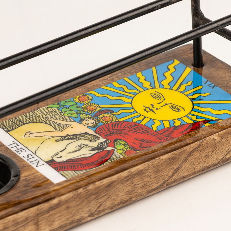 Großer Salbeistick-Halter emailliert – Die Sonne