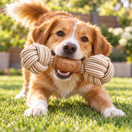 PAW Spielzeug – Kauspielzeug aus Kaffeebaumholz – Double Trouble Tug