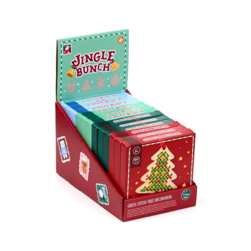 Jingle Bunch Weihnachts-Kreuzstich-DIY-Dekoration