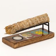 Großer emaillierter Salbeibündel-Halter Starter-Set (4 x 6 Designs)