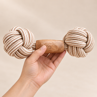 PAW Spielzeug – Kauspielzeug aus Kaffeebaumholz – Double Trouble Tug