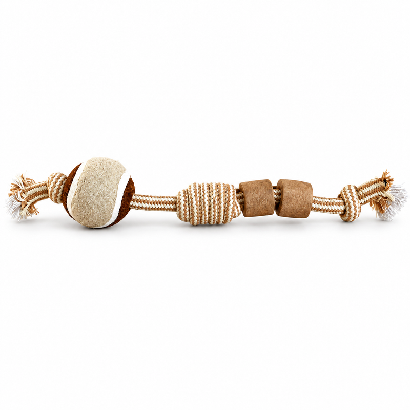 PAW Spielzeug – Kauspielzeug aus Kaffeebaumholz – Knuckle Ball Batton