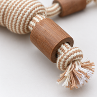 PAW Haustierspielzeug – Kauspielzeug aus Kaffeebaumholz – Rope Ranger – Ball
