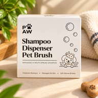 PAW Pflegeutensilien – Easy Wash Shampoo & Massage – Silikonborsten
