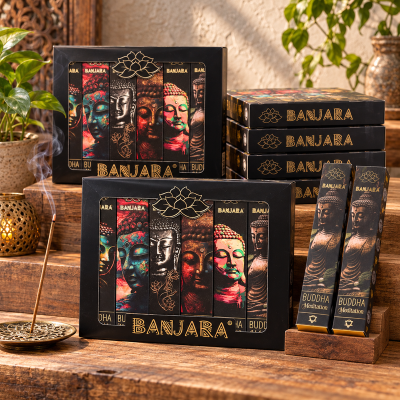 Banjara Buddha – 6er-Set – Box
