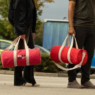 Turnbeutel aus Baumwoll-Canvas – „Don’t Quit“-Sportbeutel Starter-Set