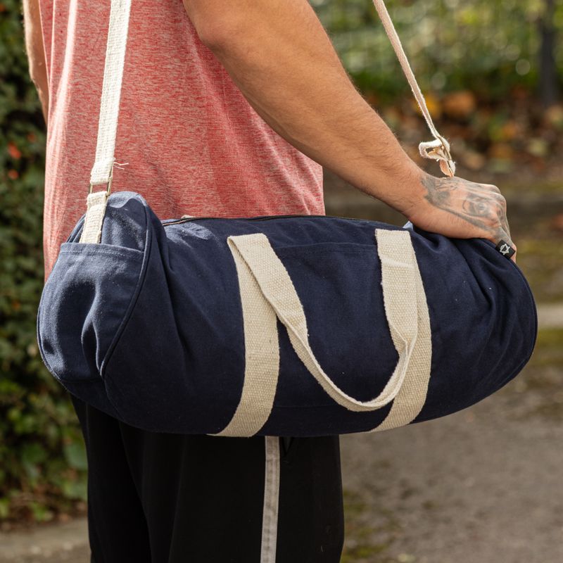 Turnbeutel aus Baumwoll-Canvas – „Don’t Quit“-Sportbeutel Starter-Set