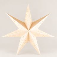 Sternlampe - Calm Cream - sieben Zacken - 60 cm