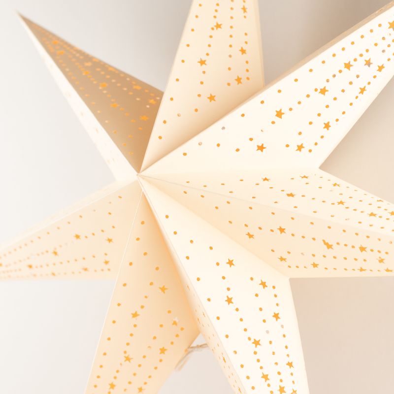 Sternlampe - Calm Cream - sieben Zacken - 60 cm