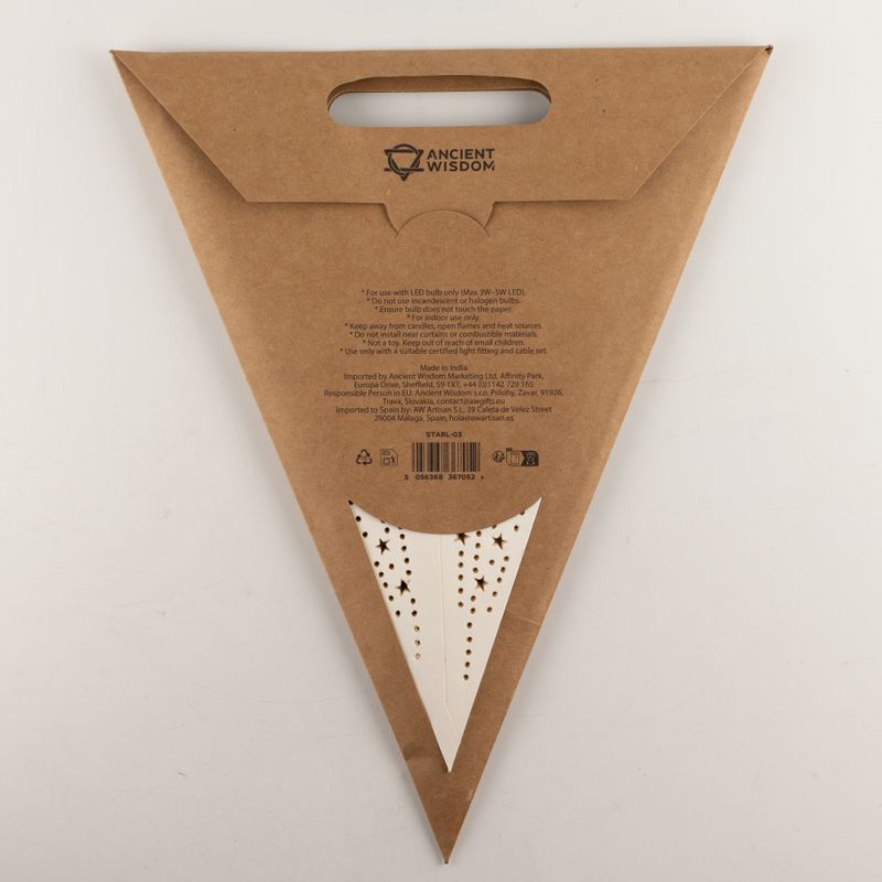 Sternlampe – Klassisch Weiß – siebenzackig – 60 cm