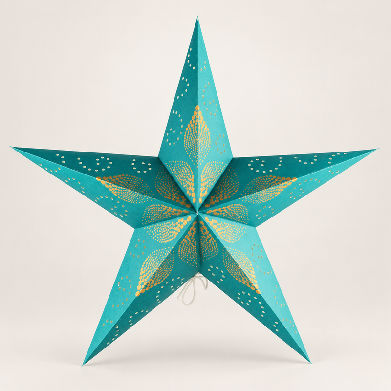Sternlampe – Green Festival – fünfzackig – 60 cm