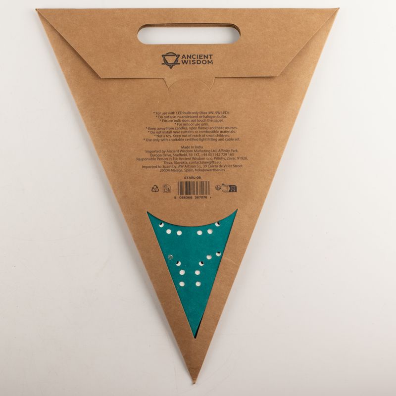 Sternlampe – Green Festival – fünfzackig – 60 cm