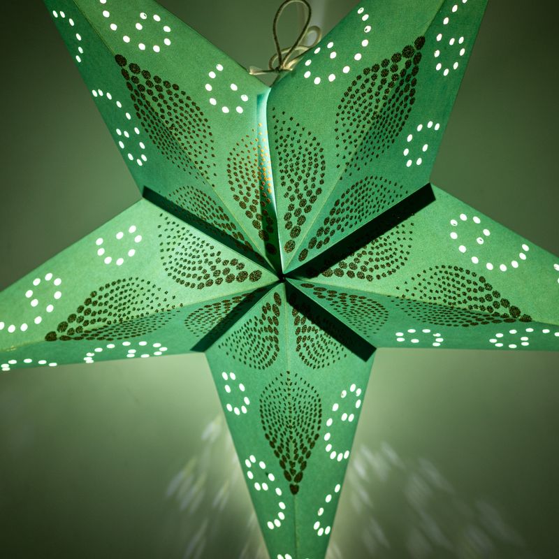 Sternlampe – Green Festival – fünfzackig – 60 cm