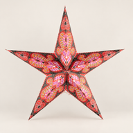 Sternenlampe - Fire Festival, fünfzackig - 60 cm