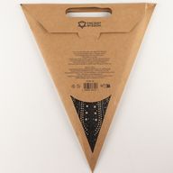 Sternlampe – Schwarzes Nordlicht, sieben Zacken – 60 cm