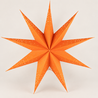 Starter-Set Lampenschirme in Sternform aus Papier – 20 Schirme inklusive Kabel & Leuchtmittel