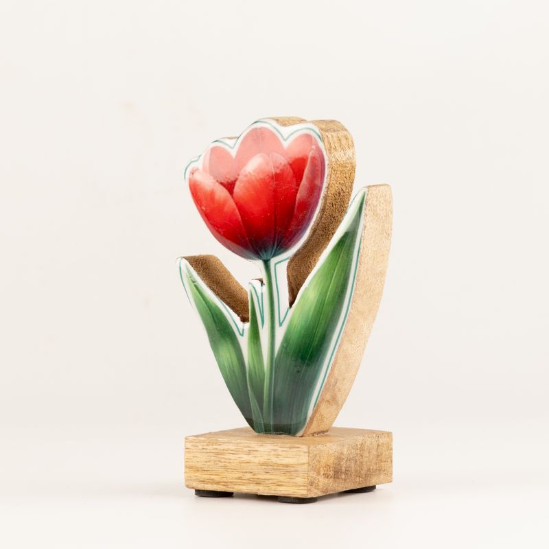 Zimmerpflanzen aus Holz – Mini-Tulpe