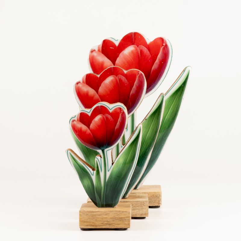 Zimmerpflanzen aus Holz – Mini-Tulpe