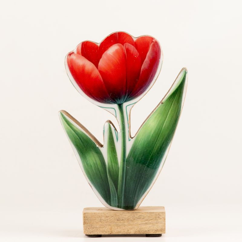 Holz-Zimmerpflanze – Tulpe (mittel)