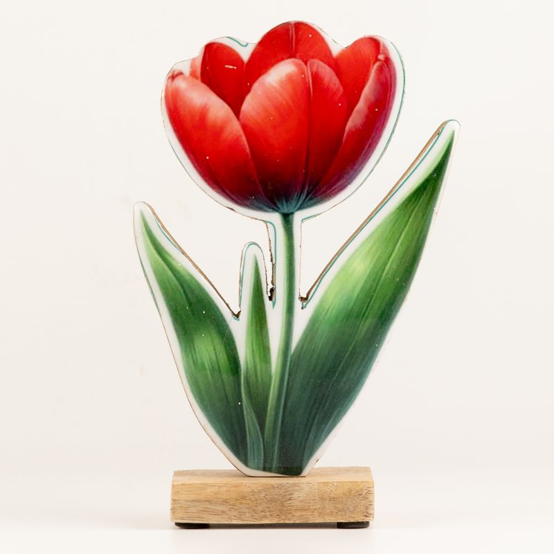 Holz-Zimmerpflanze – Große Tulpe