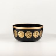 Schwarze Zodiak-Schalen – 3er-Set – 15cm, 19cm, 20cm