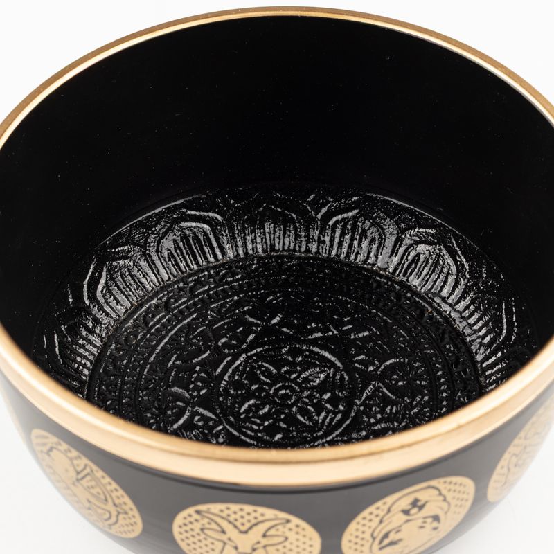 Schwarze Zodiak-Schalen – 3er-Set – 15cm, 19cm, 20cm