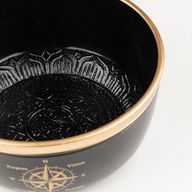 TRUE NORTH – Schwarze Klangschale im Set – 15x7,5cm